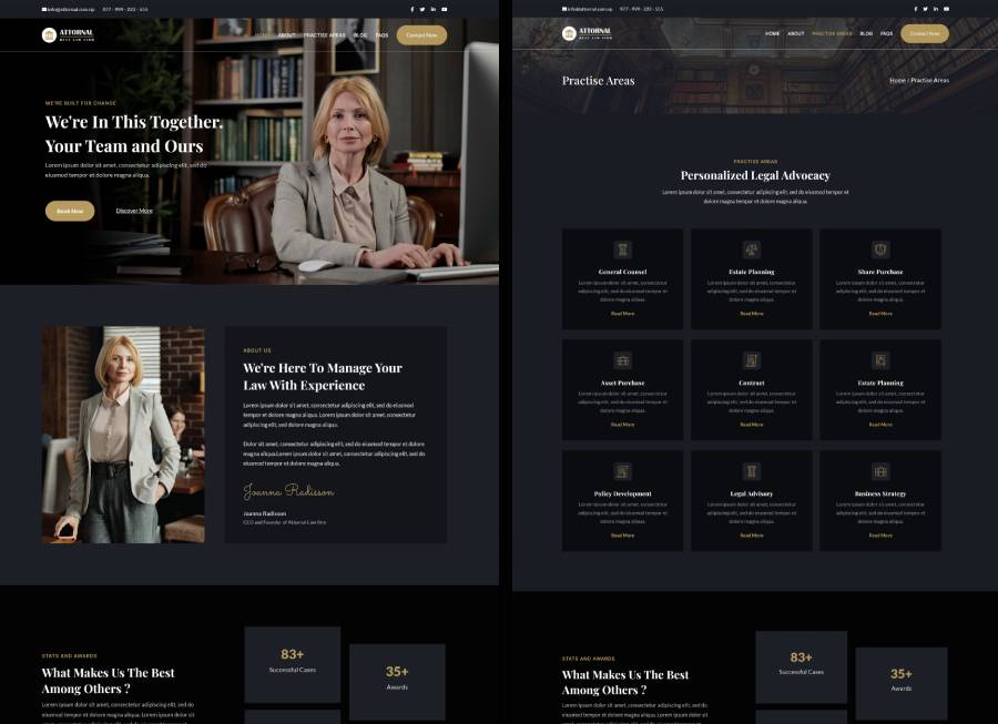 Attarnol – Law Firm & Attorney Website Template